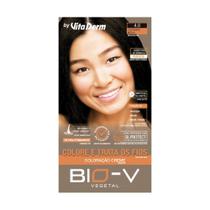 Coloração Creme Bio-V Vegetal Color Hidrat 4.0 Castanho Médio - Vita Derm