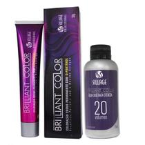 Coloração Creme Brilliant Color 6.1 Louro Escuro Acinzentado 50g + Ox 20v. - Sillage