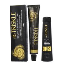 Coloração Creme Color Professional 7.0 Louro Médio 50g + Ox 20v. - Triskle