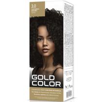 Coloração Creme Gold Color Cor 3.0 Castanho Escuro