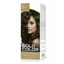 Coloração Creme Gold Color Cor 6.7 Chocolate Coloração Creme Gold Color Cor 6.7 Chocolate