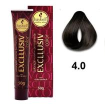 Coloração Creme Haskell 4.0 Castanho Médio 50g