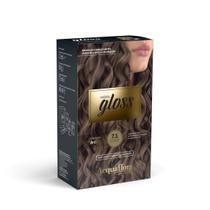 Coloração Creme Hidra Gloss 7.1 Louro Natural Acinzentado - Acquaflora