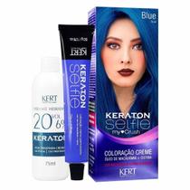 Coloração Creme Keraton Selfie My Crush Blue Azul - Kert