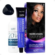 Coloração Creme Kert Keraton Selfie 1.0 Preto Coloração Creme Kert Keraton Selfie 1.0 Preto