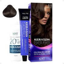 Coloração Creme Kert Keraton Selfie 5.0 Castanho Claro Coloração Creme Kert Keraton Selfie 5.0 Castanho Claro