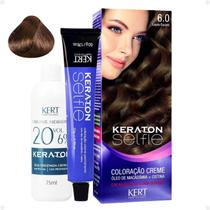 Coloração Creme Kert Keraton Selfie 6.0 Louro Escuro