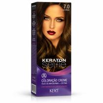 Coloração Creme Kert Keraton Selfie 7.0 Louro Médio