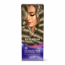 Coloração Creme Kert Keraton Selfie 9.1 Louro Muito Claro Cinza Coloração Creme Kert Keraton Selfie 9.1 Louro Muito Claro Cinza