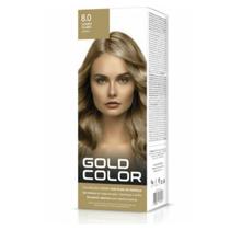 Coloração Creme Louro Claro Cor 8.0 Gold Color Coloração Creme Louro Claro Cor 8.0 Gold Color