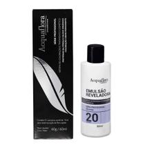 Coloração Creme Permanente 6.3 Louro Escuro Dourado 60g + Ox 20v.- Acquaflora