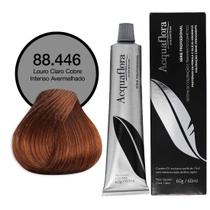 Coloração Creme Permanente 88.446 Louro Claro Cobre Intenso Avermelhado - Acquaflora