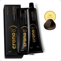 Coloração Creme Permanente Acquaflora Crono 10 minutos 5.0 Castanho Claro 60g Coloração Creme Permanente Acquaflora Crono 10 minutos 5.0 Castanho Claro 60g