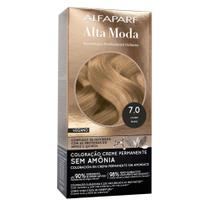Coloração Creme Permanente Alfaparf Alta Moda Vegano Sem Amônia 7.0 Louro Rubio Coloração Creme Permanente Alfaparf Alta Moda Vegano Sem Amônia 7.0 Louro Rubio