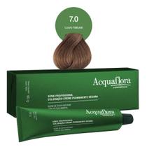 Coloração Creme Permanente Vegana 7.0 Louro Natural - Acquaflora