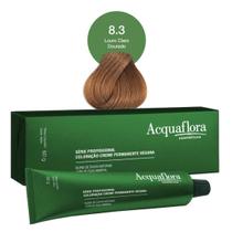 Coloração Creme Permanente Vegana 8.3 Louro Claro Dourado - Acquaflora