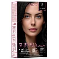 Coloração Creme sem Amônia Supéria Color 100 Preto - Amend Coloração Creme sem Amônia Supéria Color 100 Preto - Amend