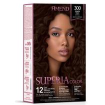 Coloração Creme sem Amônia Supéria Color 300 Castanho Escuro - Amend ' Coloração Creme sem Amônia Supéria Color 300 Castanho Escuro - Amend '