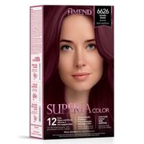 Coloração Creme sem Amônia Supéria Color 6626 Vermelho Marsala - Amend Coloração Creme sem Amônia Supéria Color 6626 Vermelho Marsala - Amend