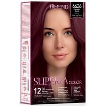 Coloração Creme sem Amônia Supéria Color 6626 Vermelho Marsala - Amend Coloração Creme sem Amônia Supéria Color 6626 Vermelho Marsala - Amend