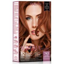 Coloração Creme sem Amônia Supéria Color 743 Louro Médio Acobreado Dourado - Amend Coloração Creme sem Amônia Supéria Color 743 Louro Médio Acobreado Dourado - Amend