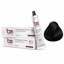 Coloração em Creme Be Collors 60G 1.0 Preto Coloração Profissional com VISIBLE BASE COLLOR Coloração em Creme Be Collors 60G 1.0 Preto Coloração Profissional com VISIBLE BASE COLLOR