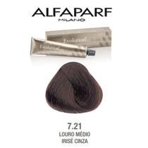 Coloração Evolution Alfaparf 7.21 Loiro Médio Irisé Cinza