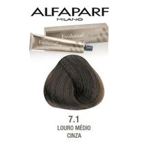 Coloração Evolution Alfaparf nº7.1 Louro Médio Cinza Coloração Evolution Alfaparf nº7.1 Louro Médio Cinza