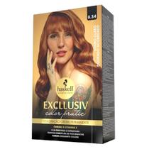 Coloração Excllusiv Color Pratic 8.34 Louro Claro Dourado Acobreado Haskell