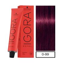 Coloração Igora Royal 0-99 Tom de Mistura Violeta 60g
