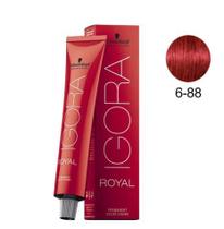 Coloração Igora Royal 60g - 6-88 Louro Escuro Vermelho Extra