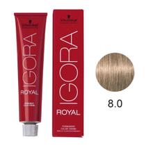 Coloração Igora Royal 8-0 Louro Claro Natural 60g