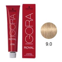 Coloração Igora Royal 9-0 Louro Extra Claro Natural 60g Coloração Igora Royal 9-0 Louro Extra Claro Natural 60g