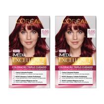 Coloraçao Imedia 6.66 L Escuro Aveludado - Kit Com 2Un Coloraçao Imedia 6.66 L Escuro Aveludado - Kit Com 2Un