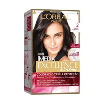 Coloração Imédia Excellence Creme 2 Preto Clássico - LnullOréal