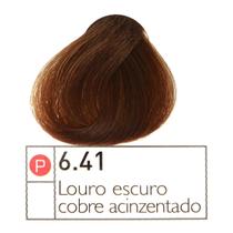 Coloração Instantly Collor Louro Escuro Cobre Acinzentado 6.41 - Alpha Line