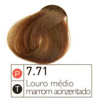 Coloração Instantly Collor Louro Médio Marrom Acinzentado 7.71- Alpha Line