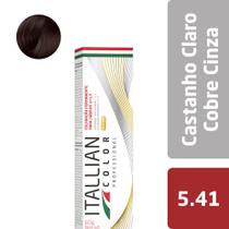 Coloração Itallian Castanho Claro Cobre Cinza 5.41 - 60g