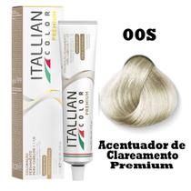 Coloração Itallian Color 60g Acentuador De Clareamento Premium 00S