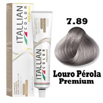 Coloração Itallian Color 60g Louro Pérola Premium 7.89