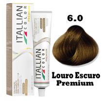 Coloração Itallian Premium 60g Louro Escuro 6.0