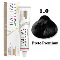 Coloração Itallian Premium 60g Preto 1.0