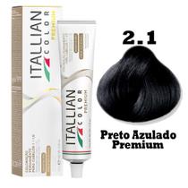 Coloração Itallian Premium 60g Preto Azulado 2.1