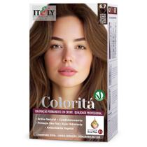 Coloração Itely Coloritá em Creme Cor Louro Escuro Marrom 6.7