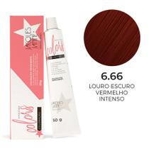 Coloração Jacques Janine Amazing Colors 6.66 Louro Escuro Vermelho Intenso
