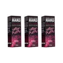 Coloraçao Keraton Hard Colors Urban Purple - Kit C/ 3un