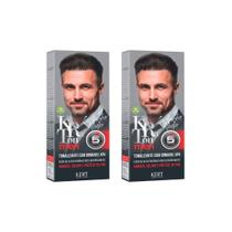 Coloração Keraton Men Cast Médio - Kit Com 2Un