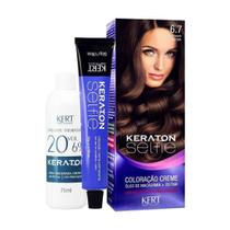 Coloração Keraton Selfie 6.7 Louro Escuro Marrom - Kert Profissional