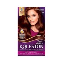 Coloração Koleston 54 Castanho Dourado Acobreado - Wella