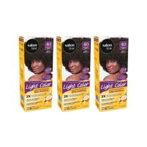 Coloraçao Light Color 4.0 Castanho Medio - Kit Com 3Un